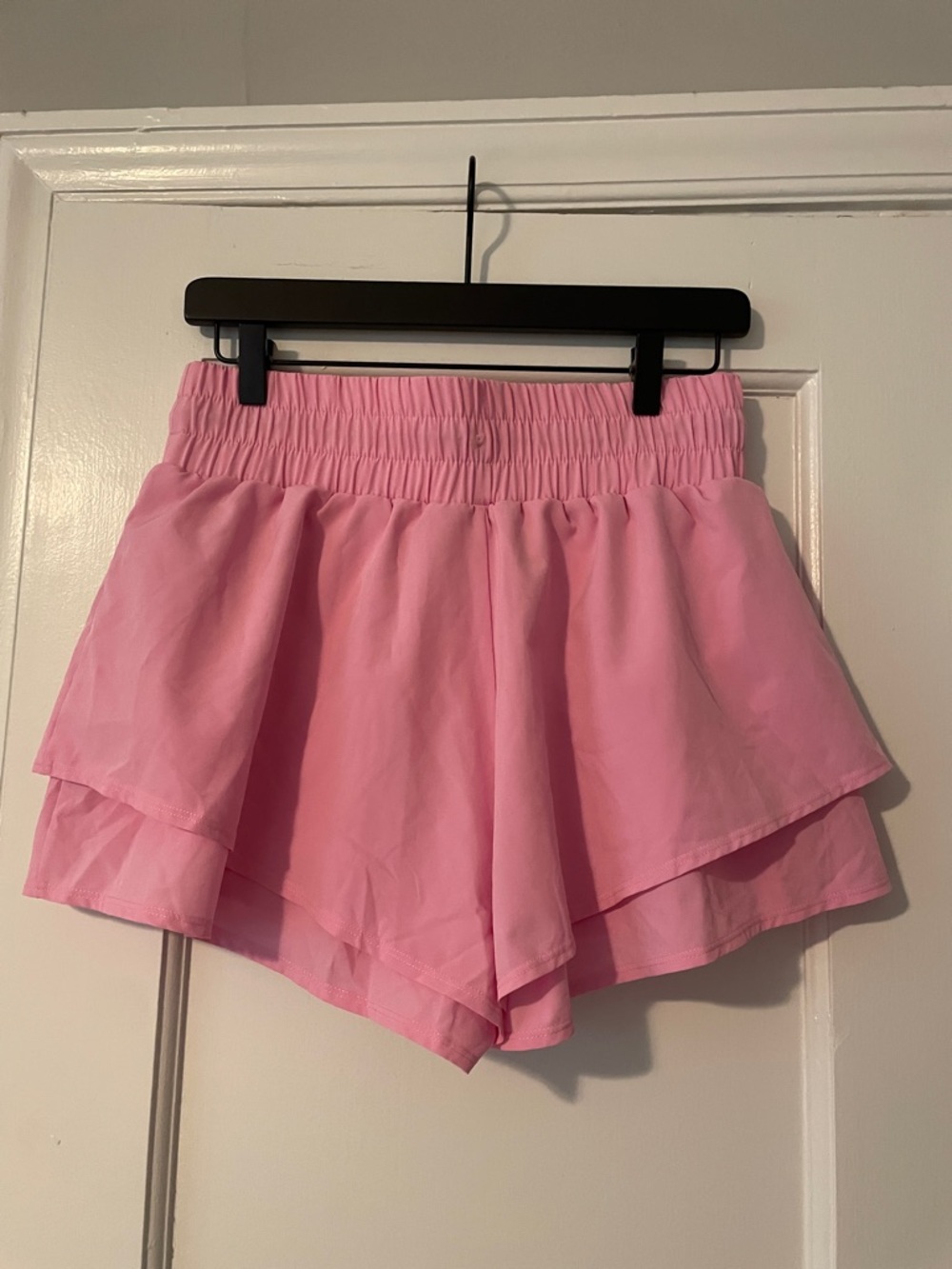 JoyLab Women’s Pink Layered Ruffle Shorts - Picture 5 of 6